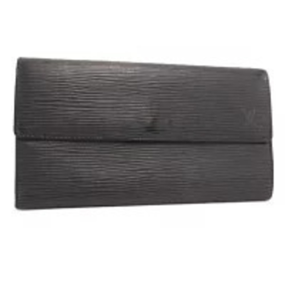 LOUIS VUITTON Bi fold Long Wallet Portefeuille Sarah Epi Noir Black